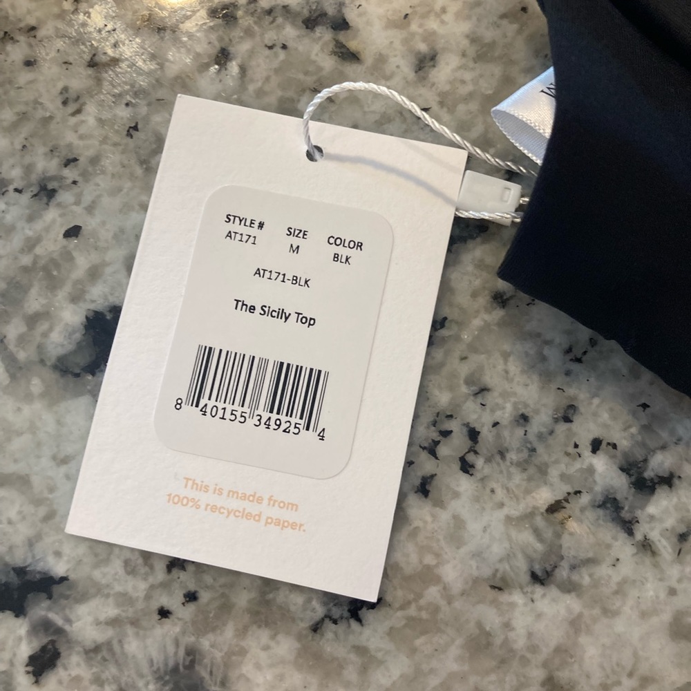 Andie Swim The Sicily Top Black Bikini - Picture 2 of 3